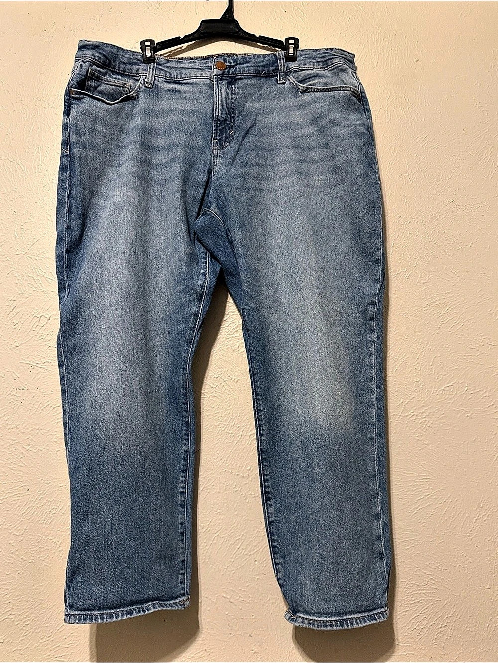 a.n.a Mid-Rise Boyfriend Jeans in Blue Waist 20W